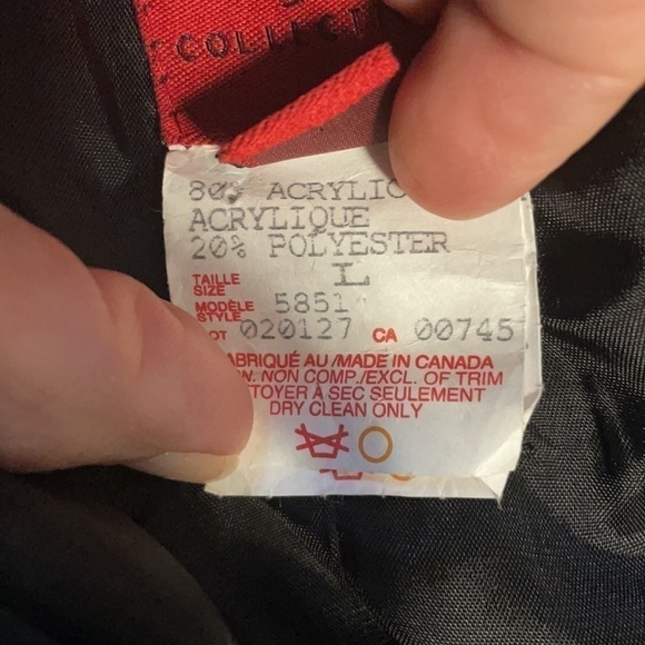 JS Collections 3 Button Down Velour Coat with Faux Fur Collar 80’s Classic - Picture 8 of 8